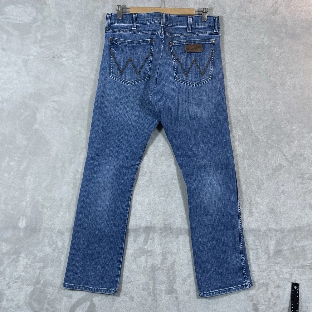 Wrangler Retro Slim Boot Jeans Mens 34x34 Medium Wash Denim 77MWZLL